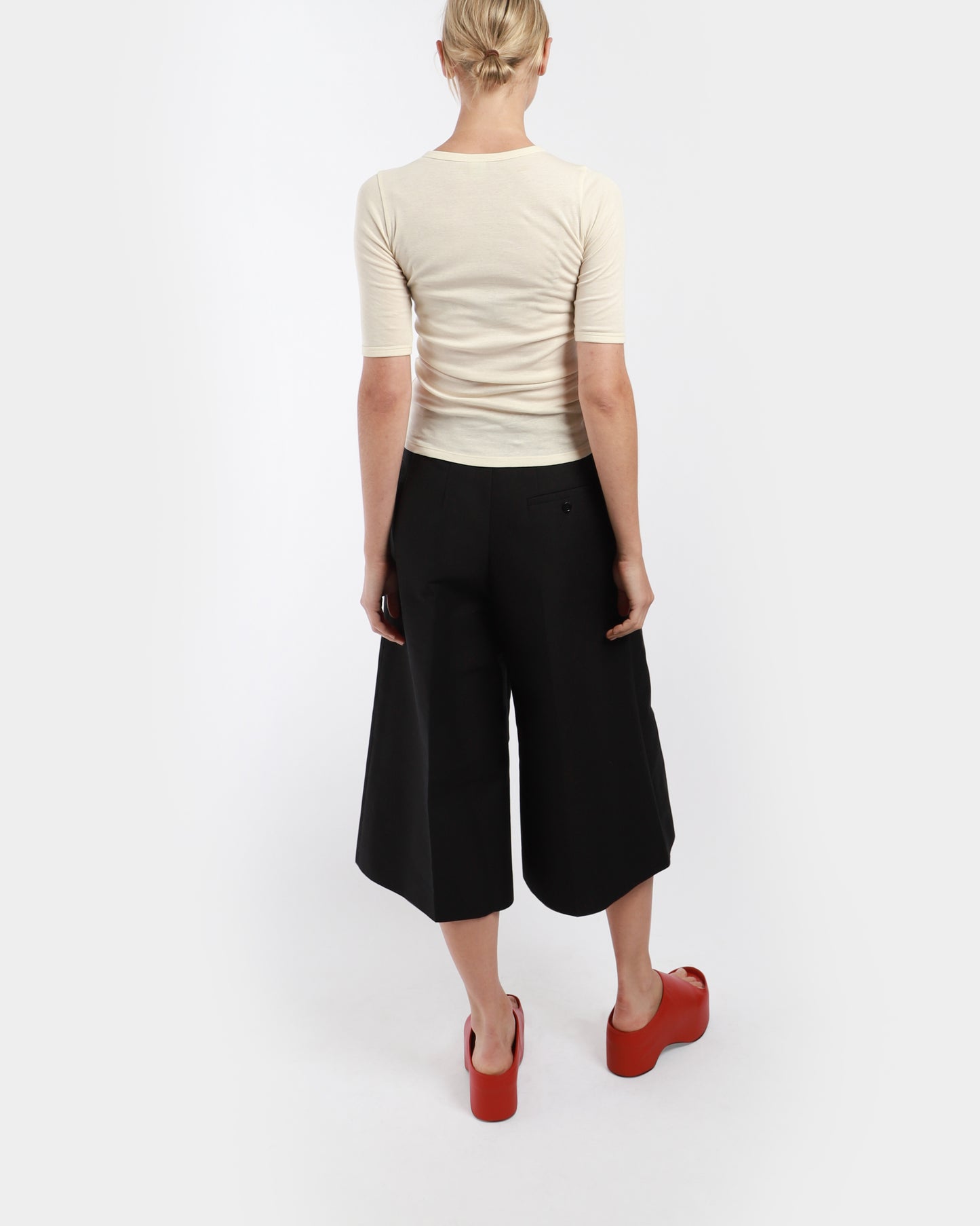 Cropped Wide Pants