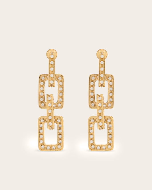 Diamante Chain Earrings