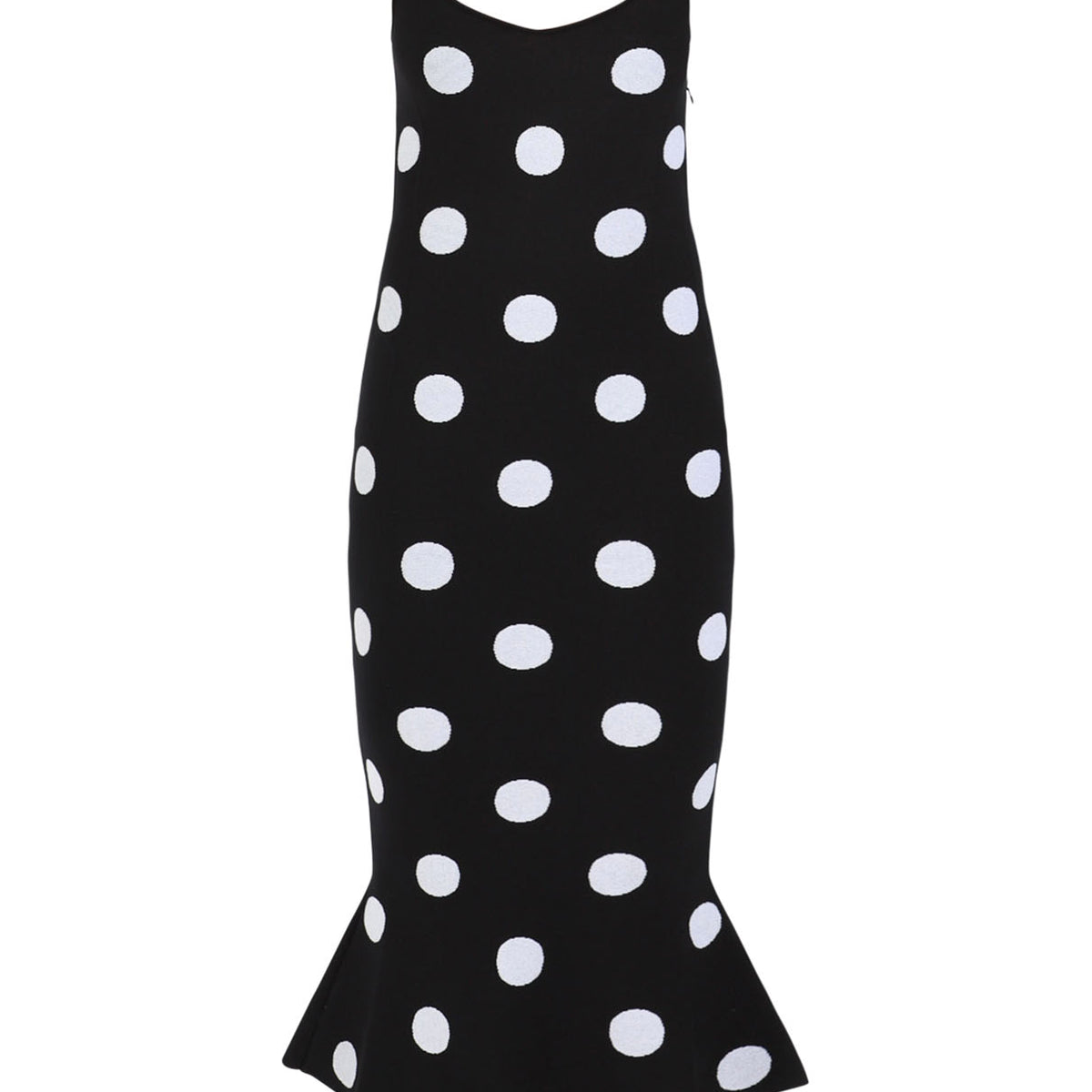 Polka dot outlet fishtail dress