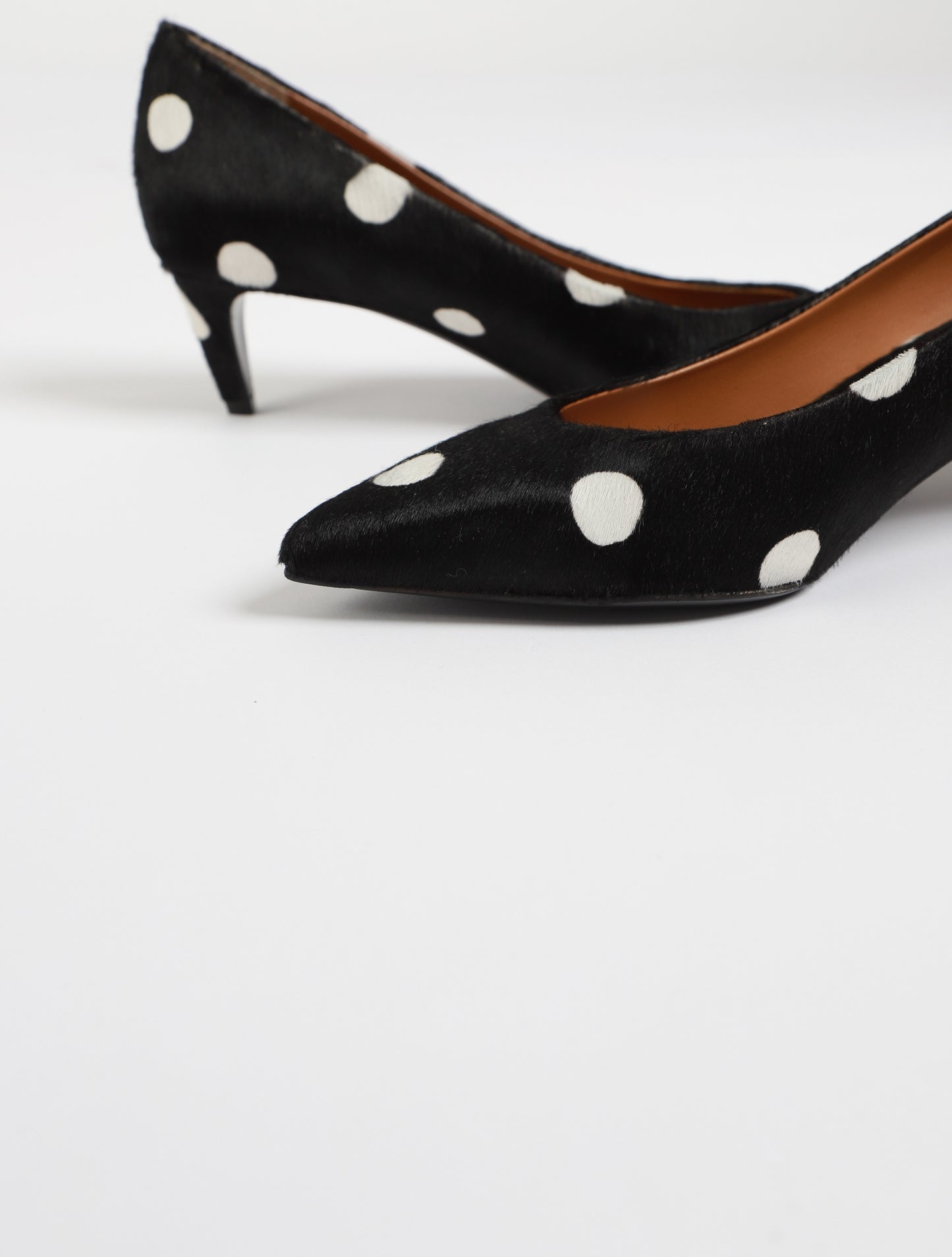 Polka Dot Fur Heels