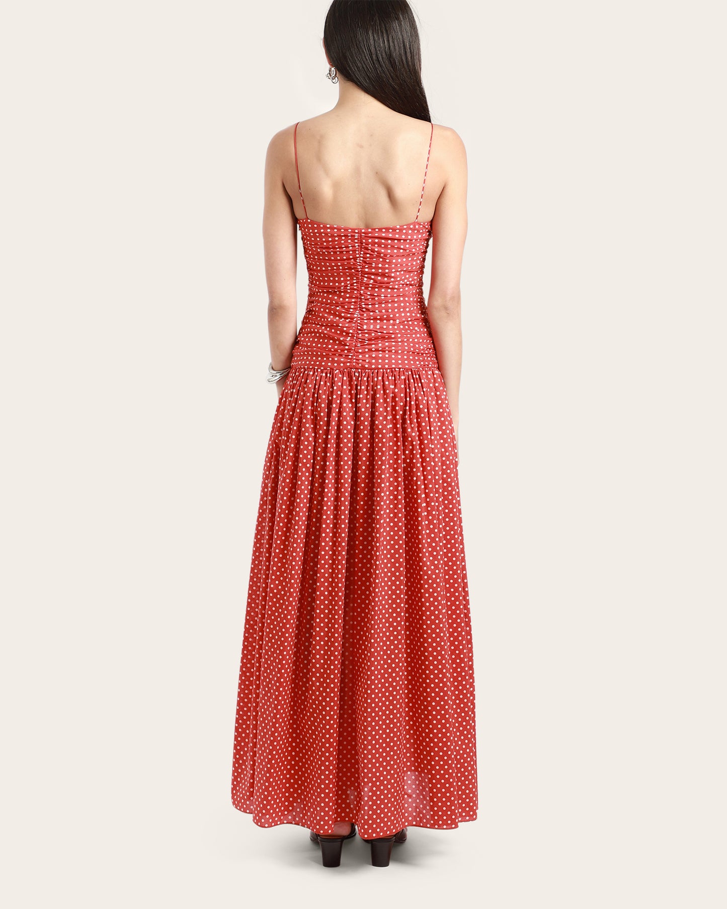 Gathered Drop Waist Dress