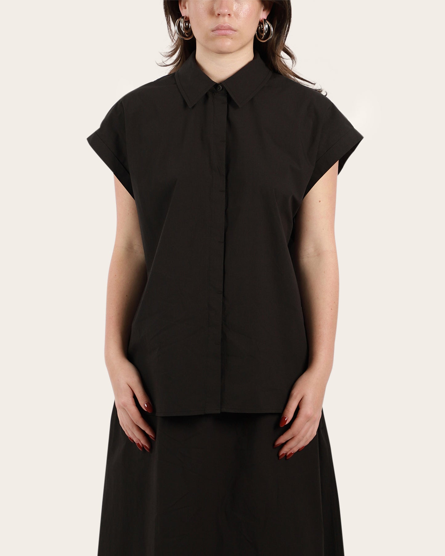 Relaxed Sleeveless Shirt