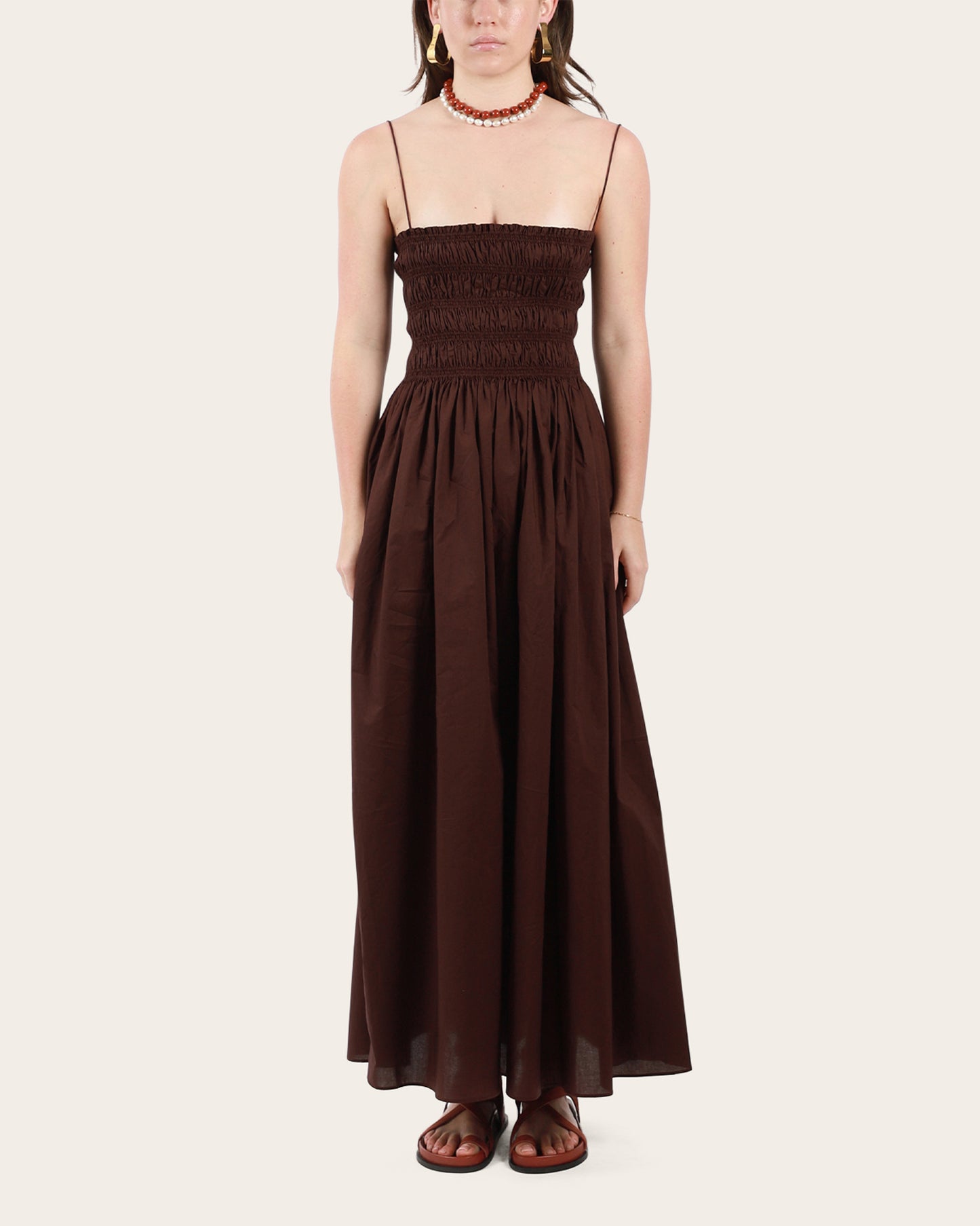 Shirred Bodice Dress