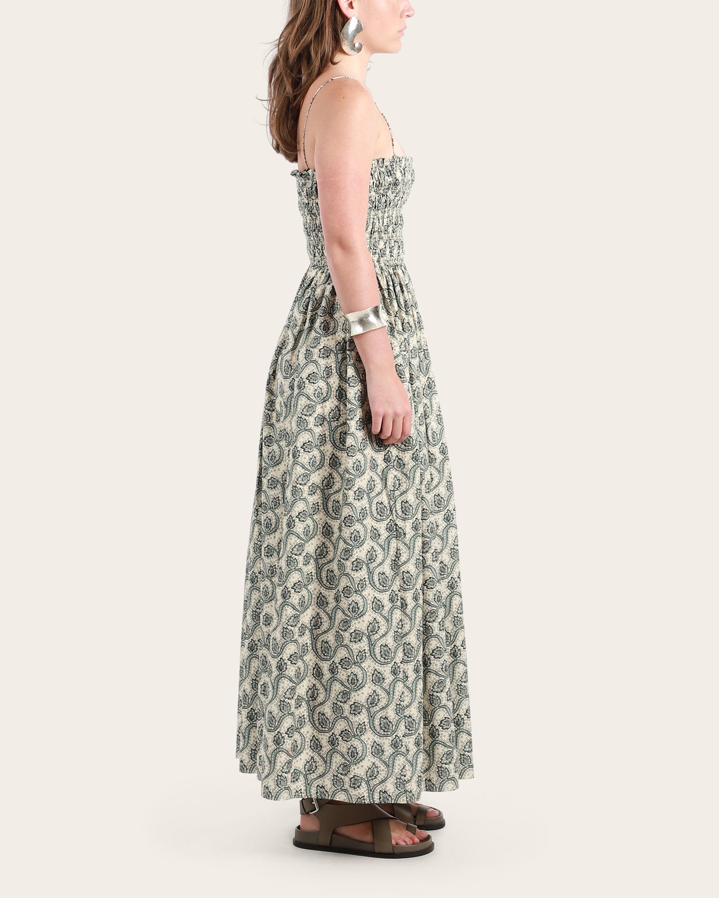 Shirred Bodice Dress