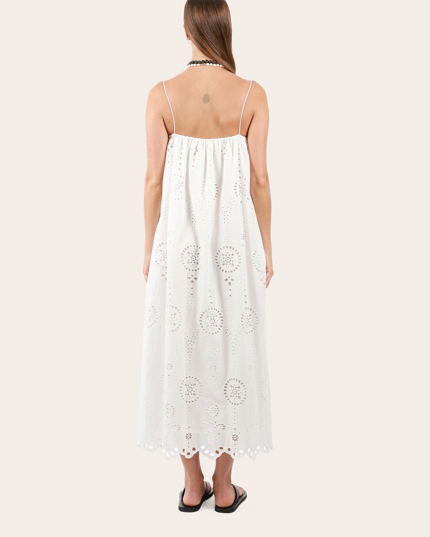 Broderie Cami Midi Dress