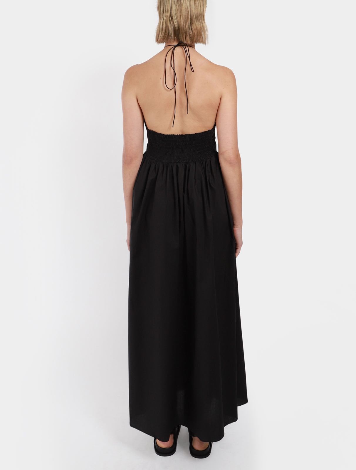 Drawcord Halter Sundress