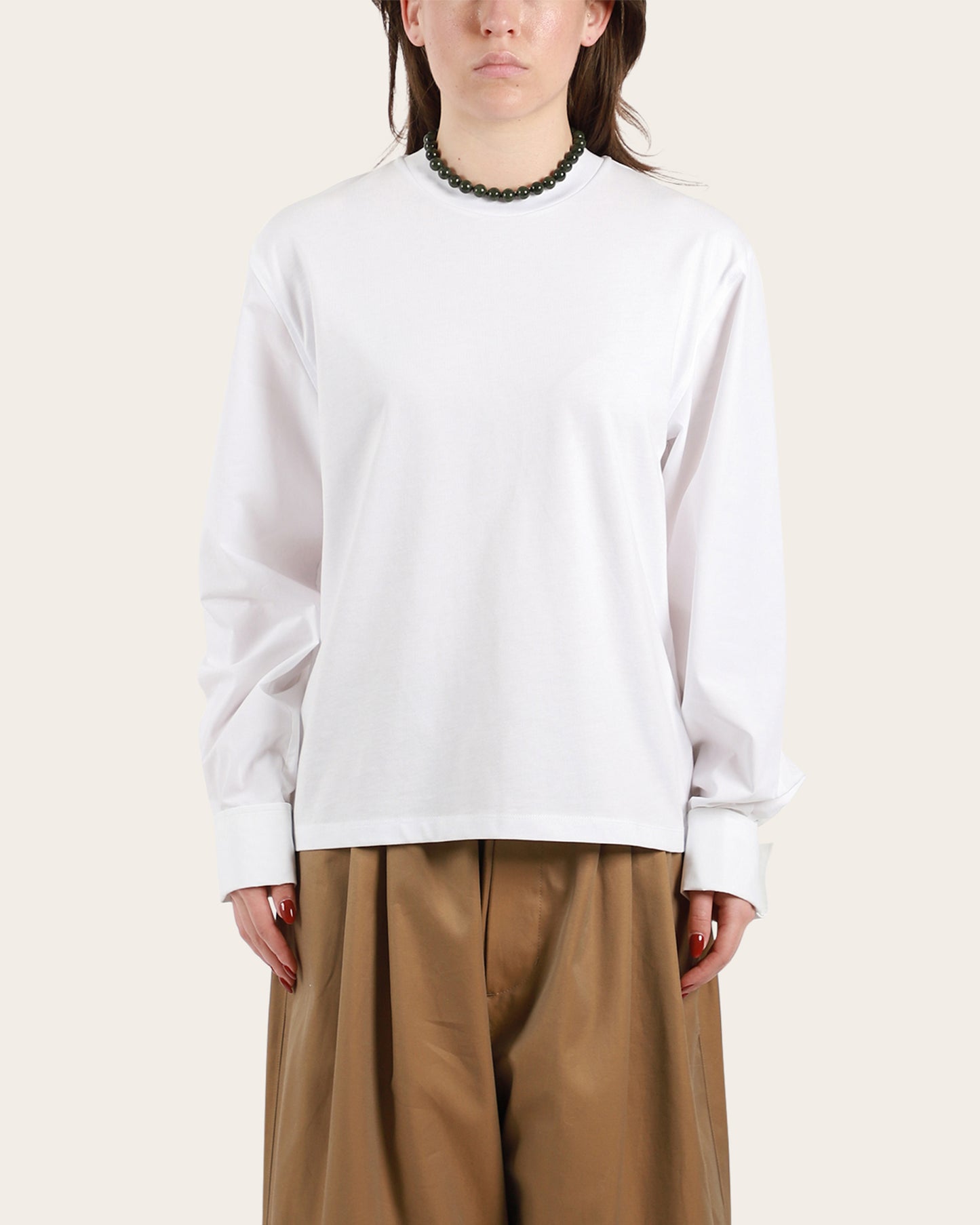 T-Shirt With Shirting Sleeves