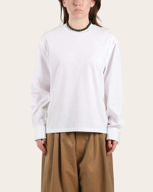 T-Shirt With Shirting Sleeves