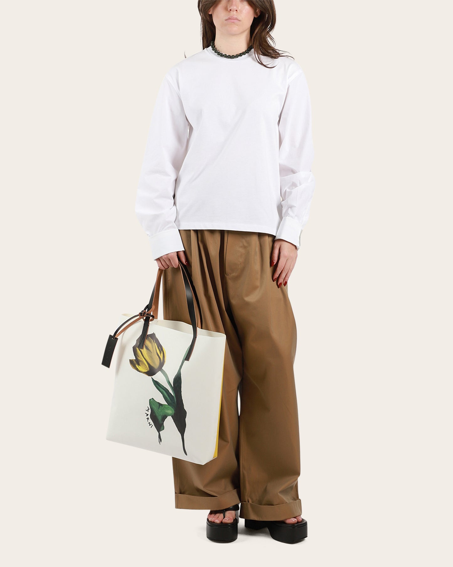 T-Shirt With Shirting Sleeves