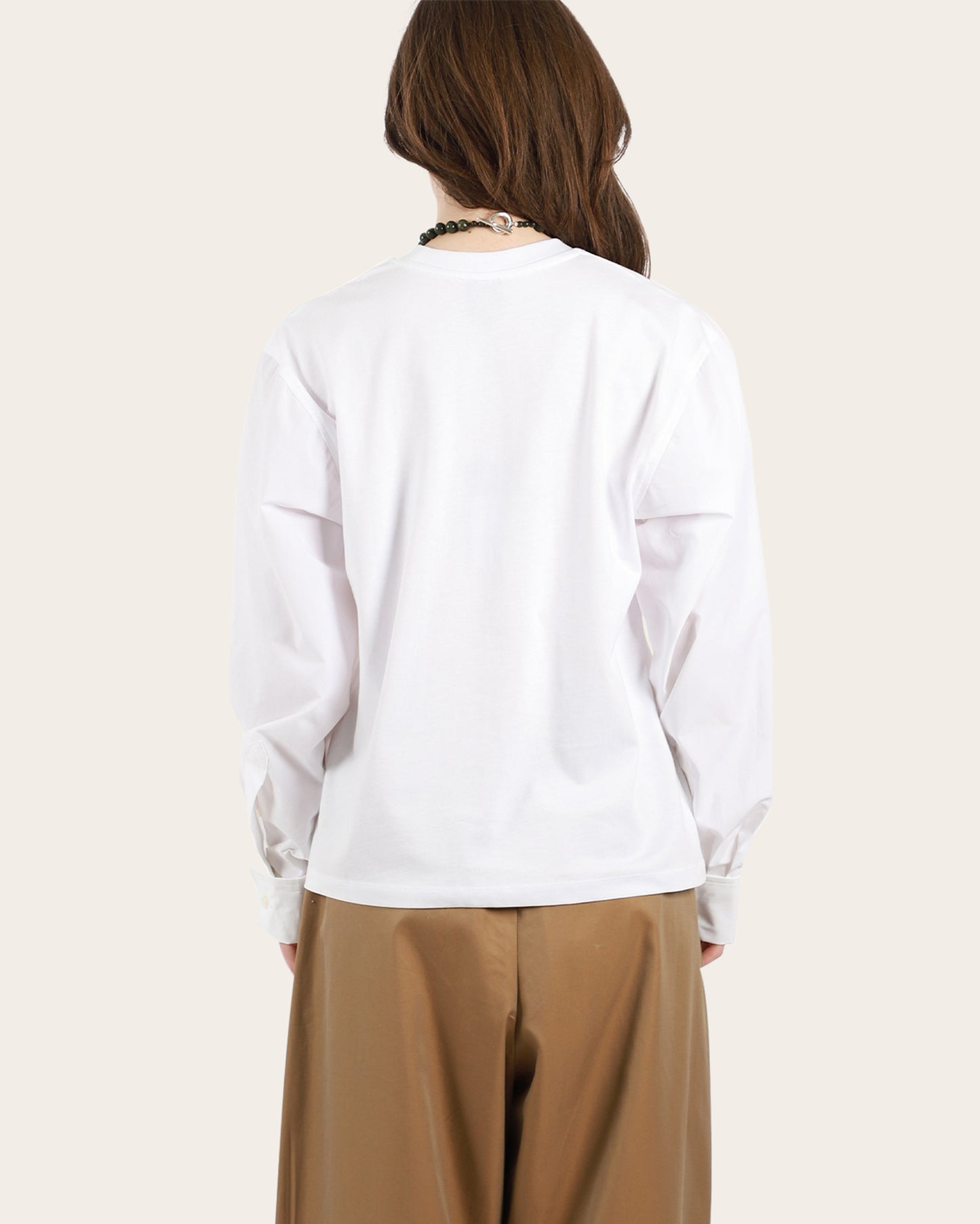 T-Shirt With Shirting Sleeves