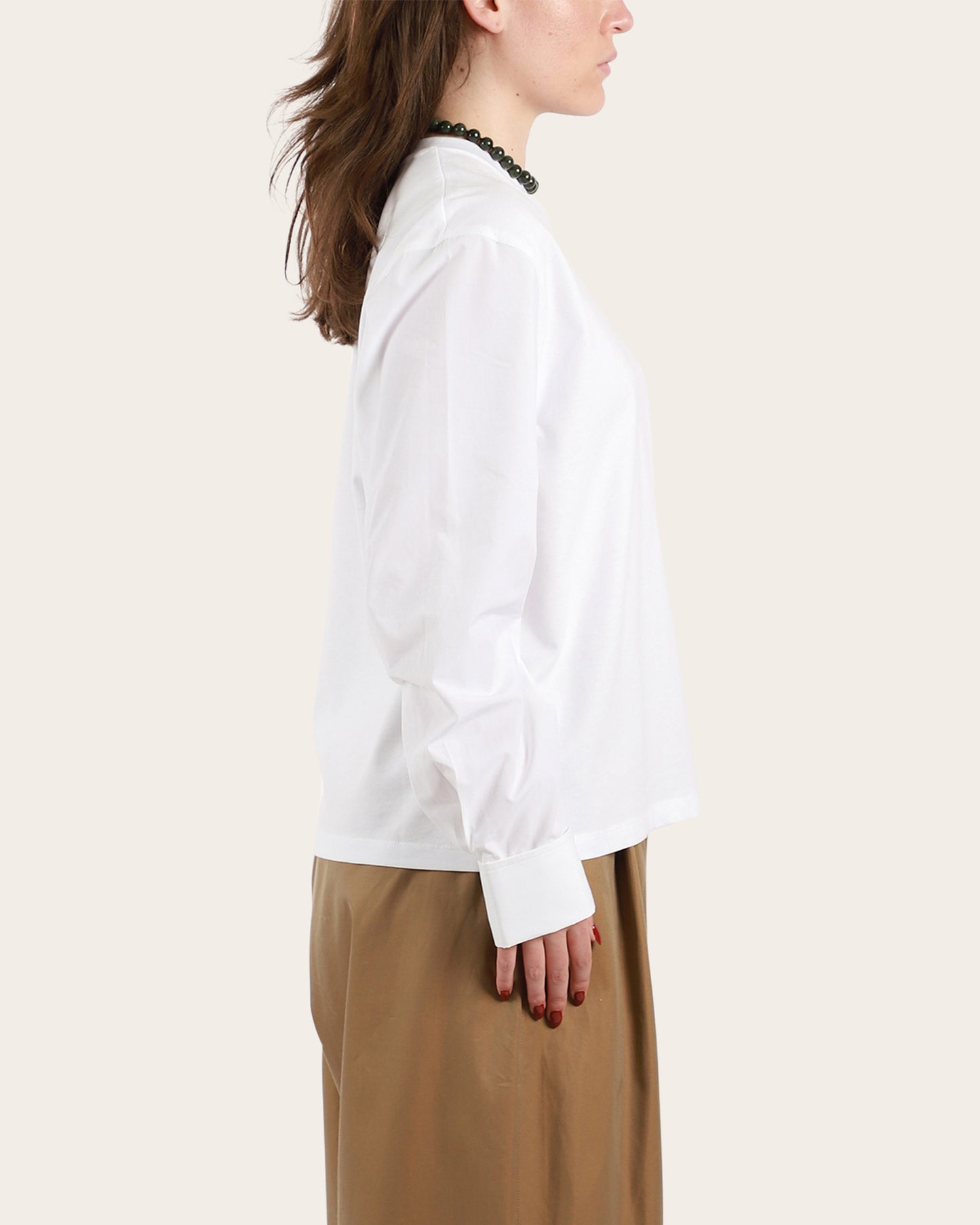 T-Shirt With Shirting Sleeves