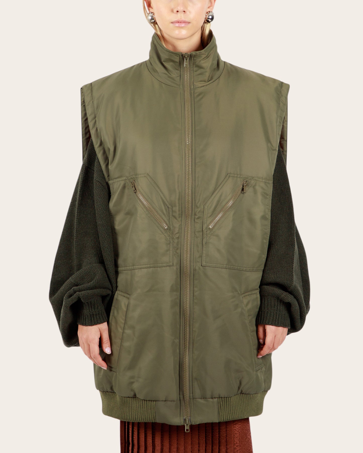 Padded Vest with Zip
