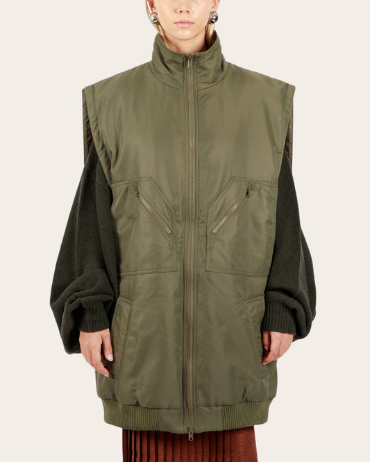 Padded Vest with Zip