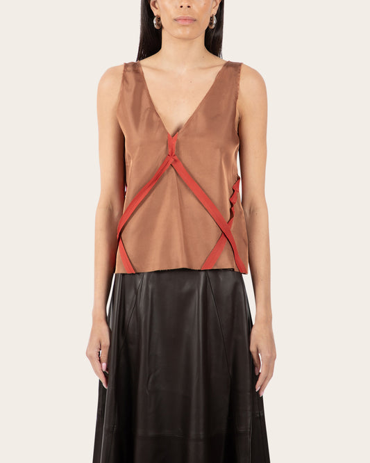 Contrast Trim Tank Top