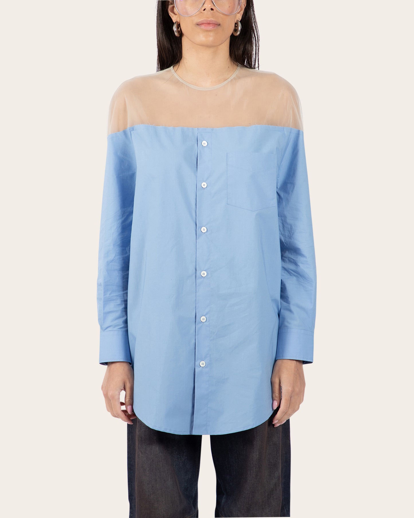 Mesh Top Shirt