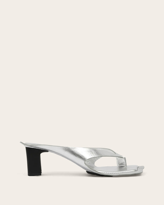 Metallic Heel Sandals
