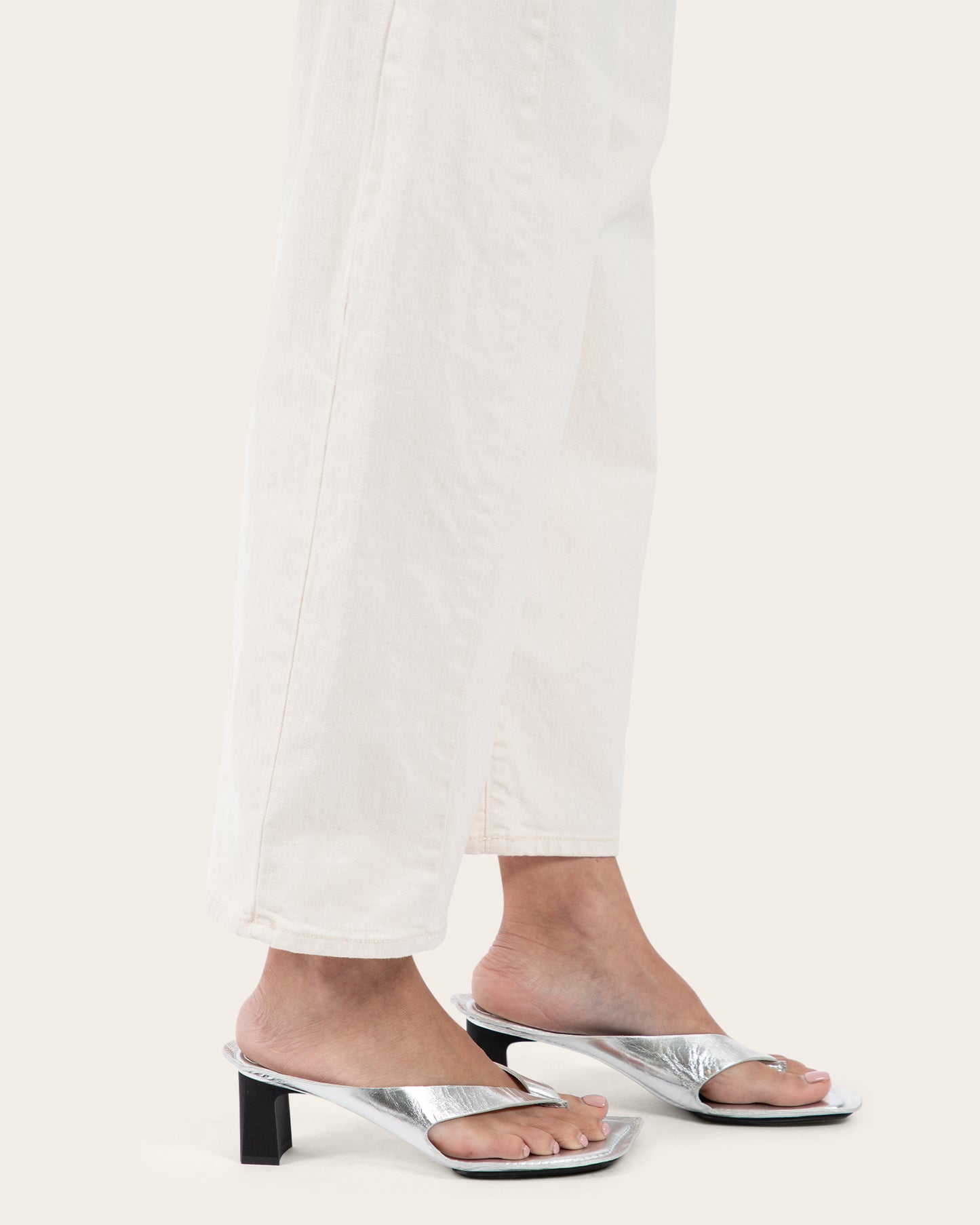 Metallic Heel Sandals