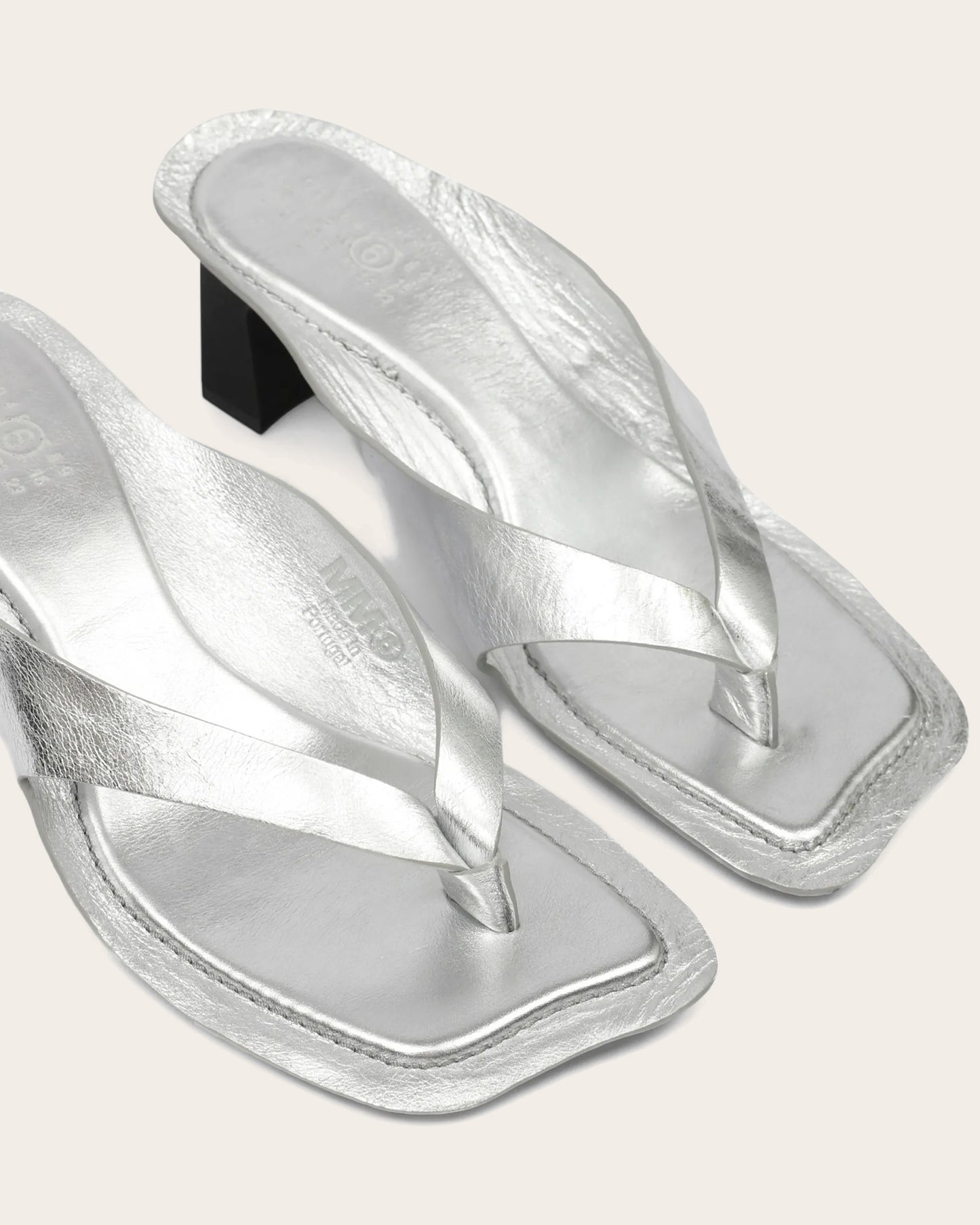 Metallic Heel Sandals