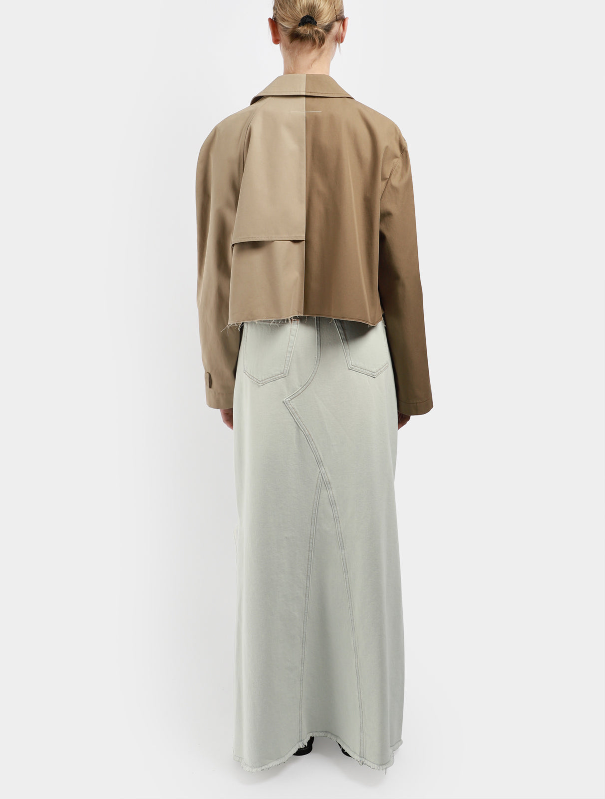 Dual Cropped Trench Coat