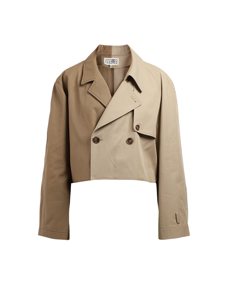 Dual Cropped Trench Coat