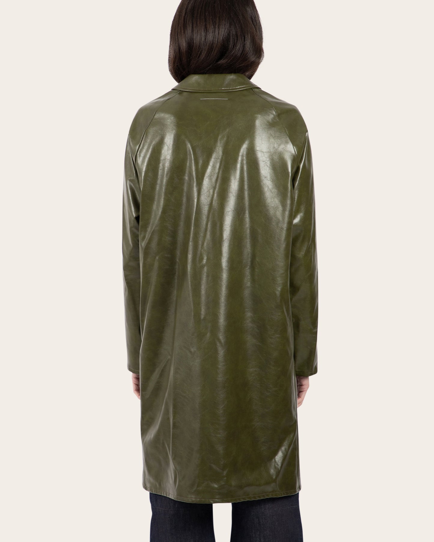 Faux Leather Coat