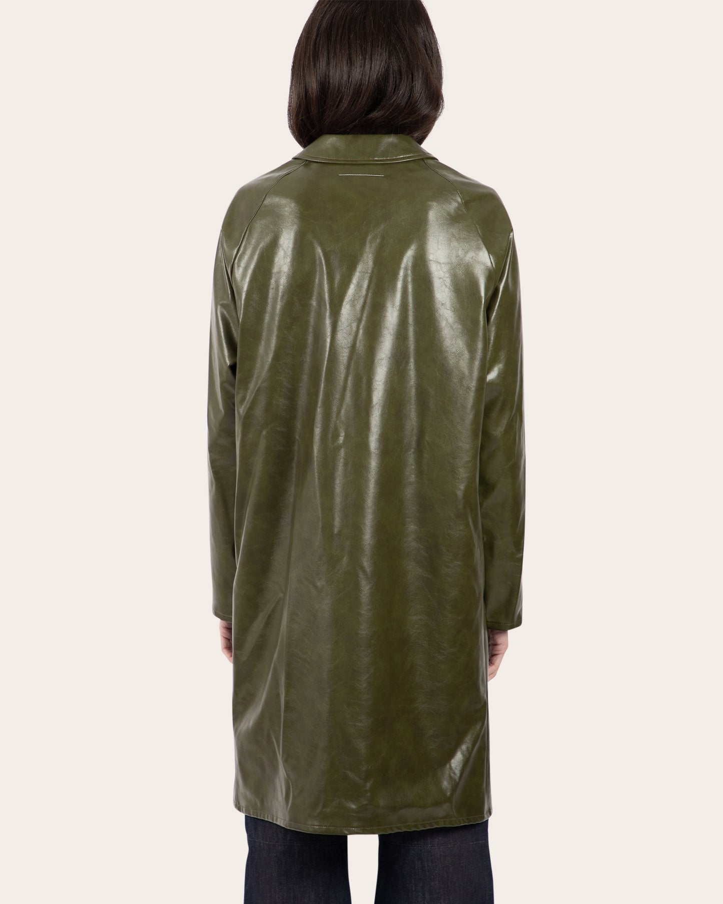 Faux Leather Coat