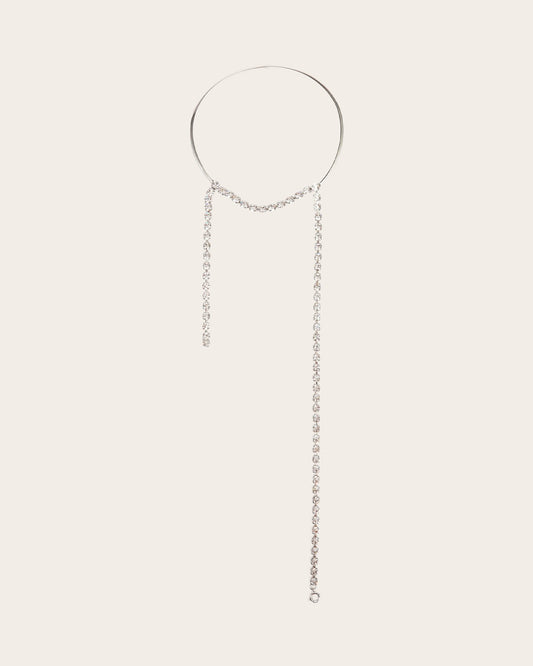 Rhinestone Drop Choker