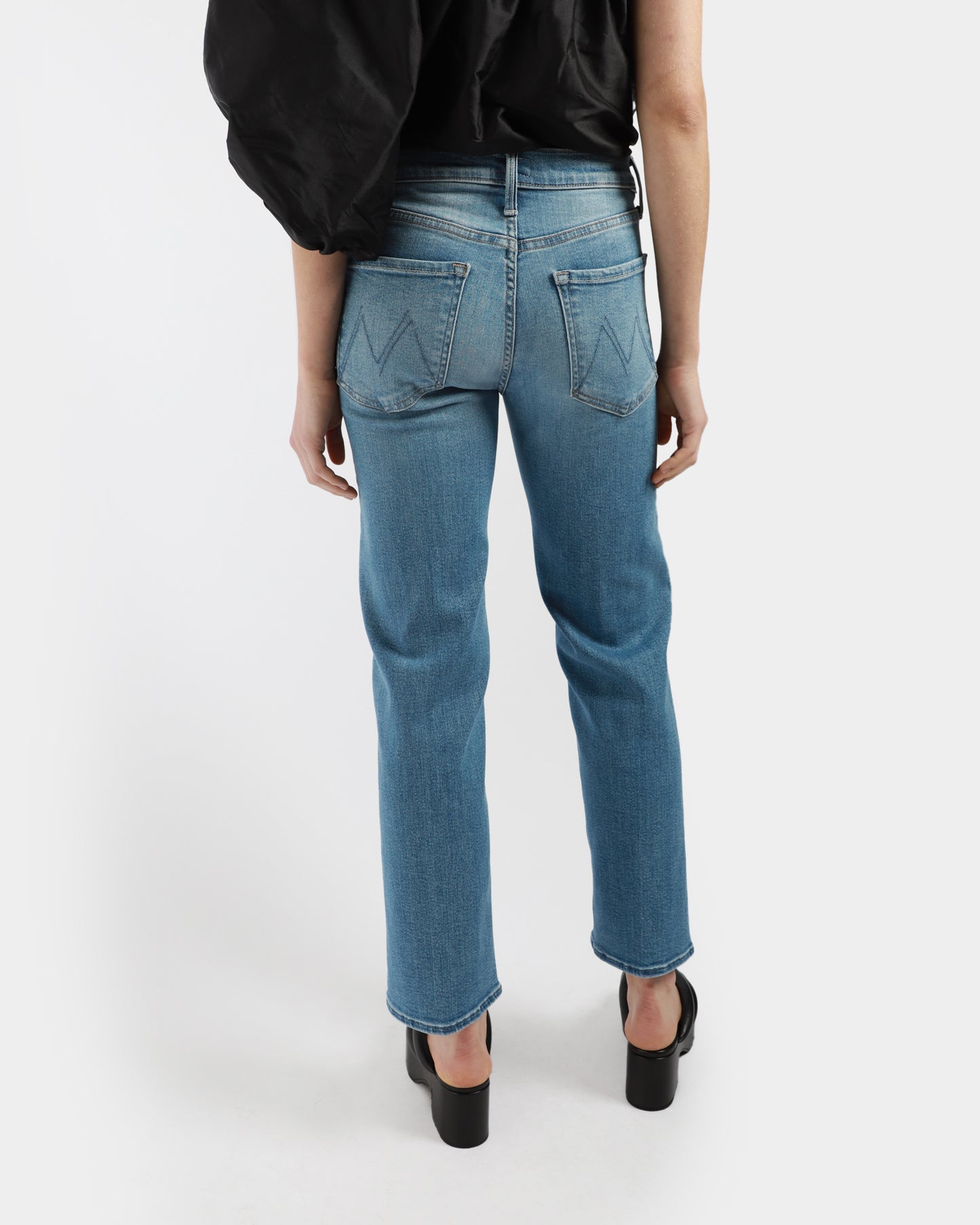 The Mid Rise Zip Rambler Ankle Jeans