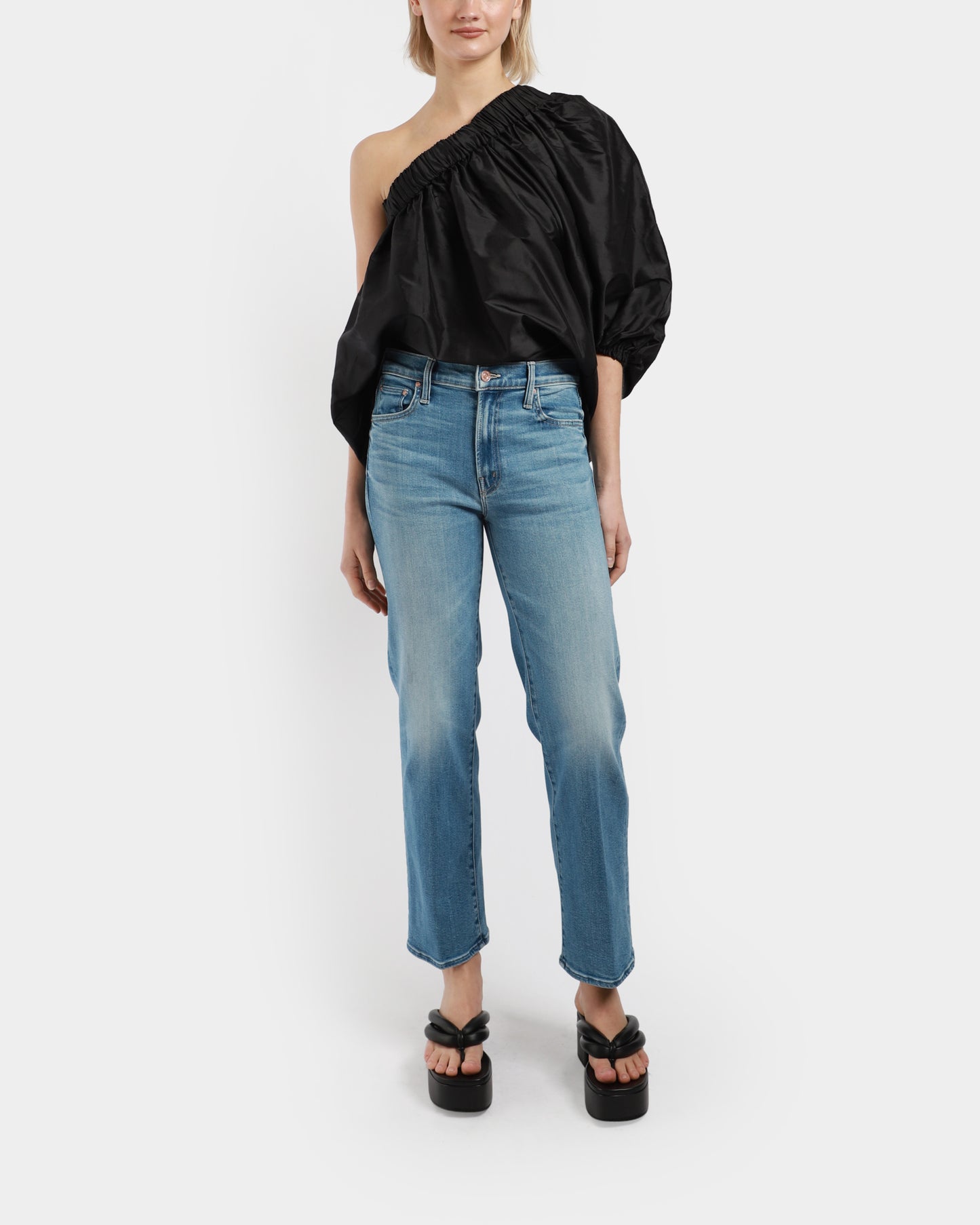 The Mid Rise Zip Rambler Ankle Jeans