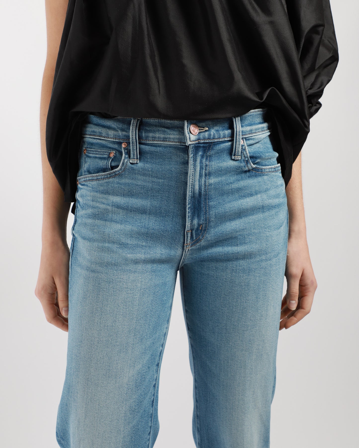 The Mid Rise Zip Rambler Ankle Jeans