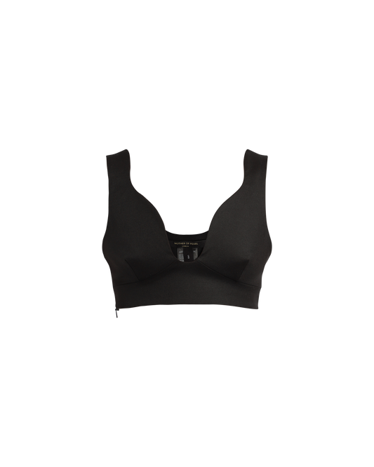 Curved Neck Crop Top