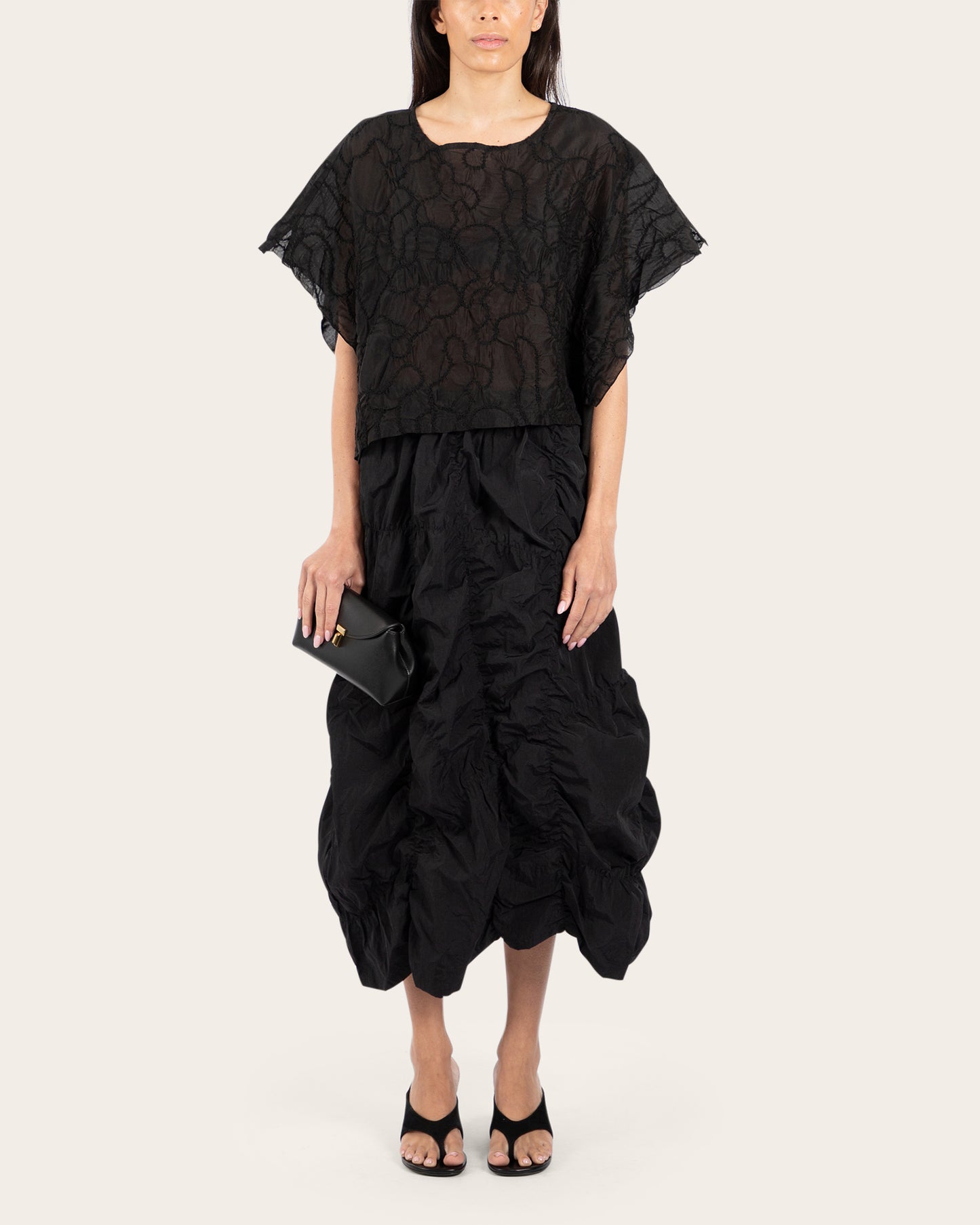 Batwing Embroidered Blouse