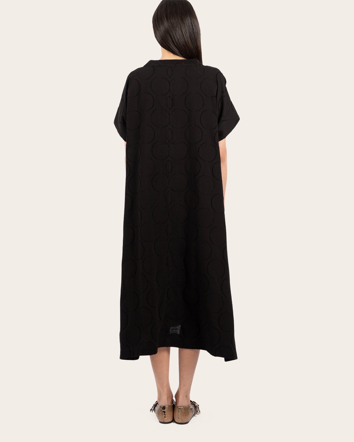 Circle Jacquard Dress