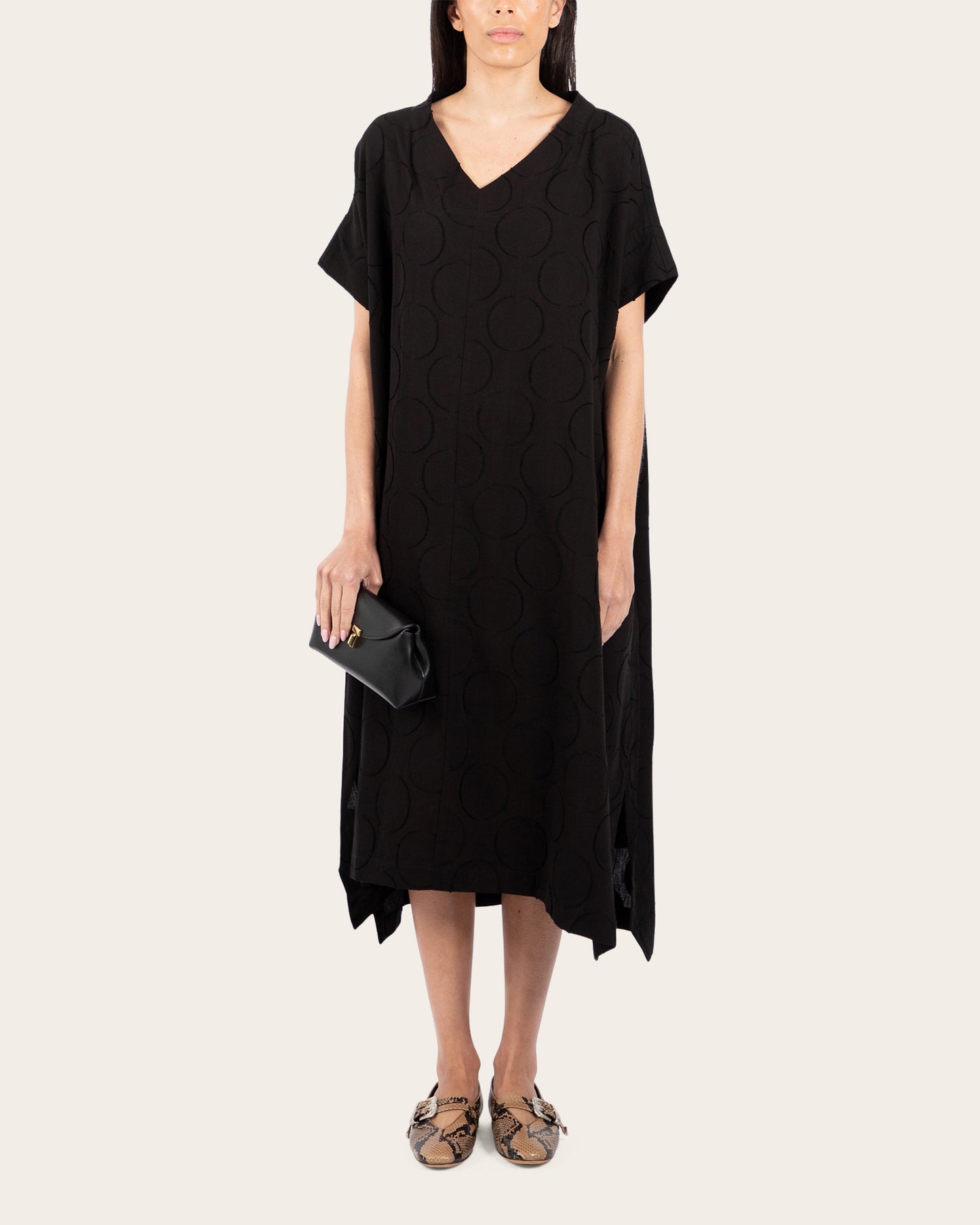 Circle Jacquard Dress