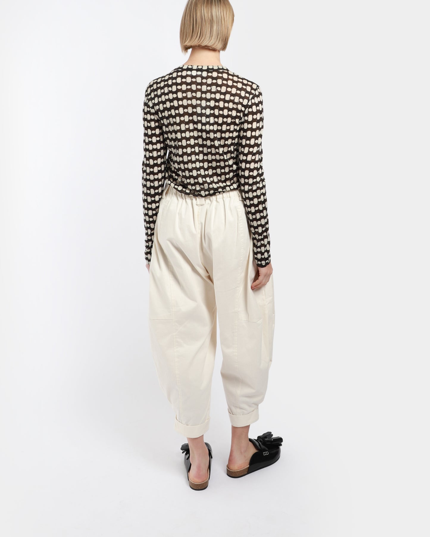 Cropped Cuff Pants