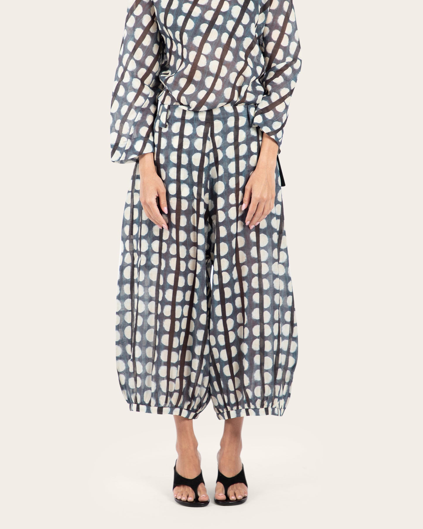 Dot Print Balloon Pants