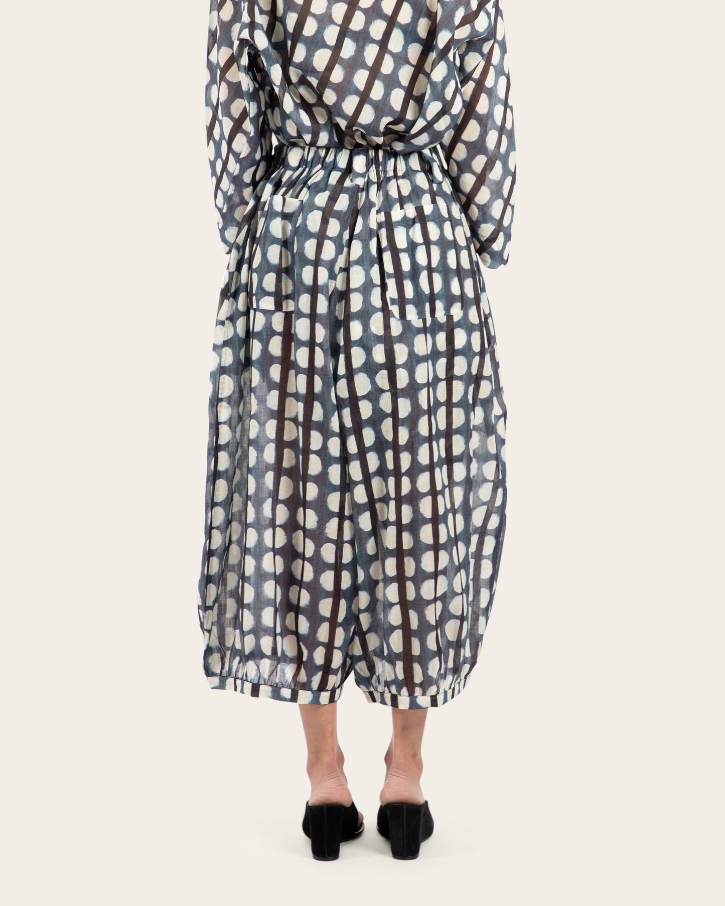 Dot Print Balloon Pants