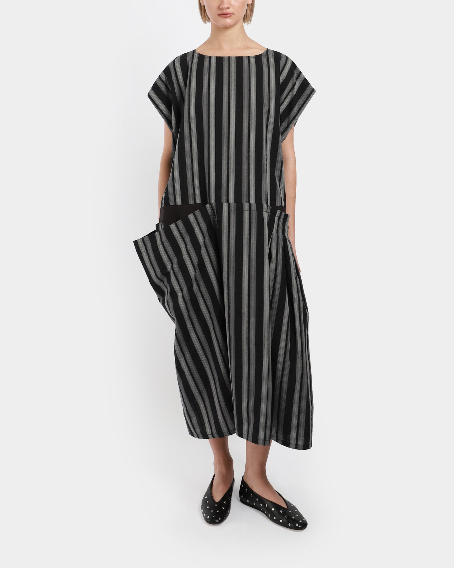 Double Pocket Stripe Dress