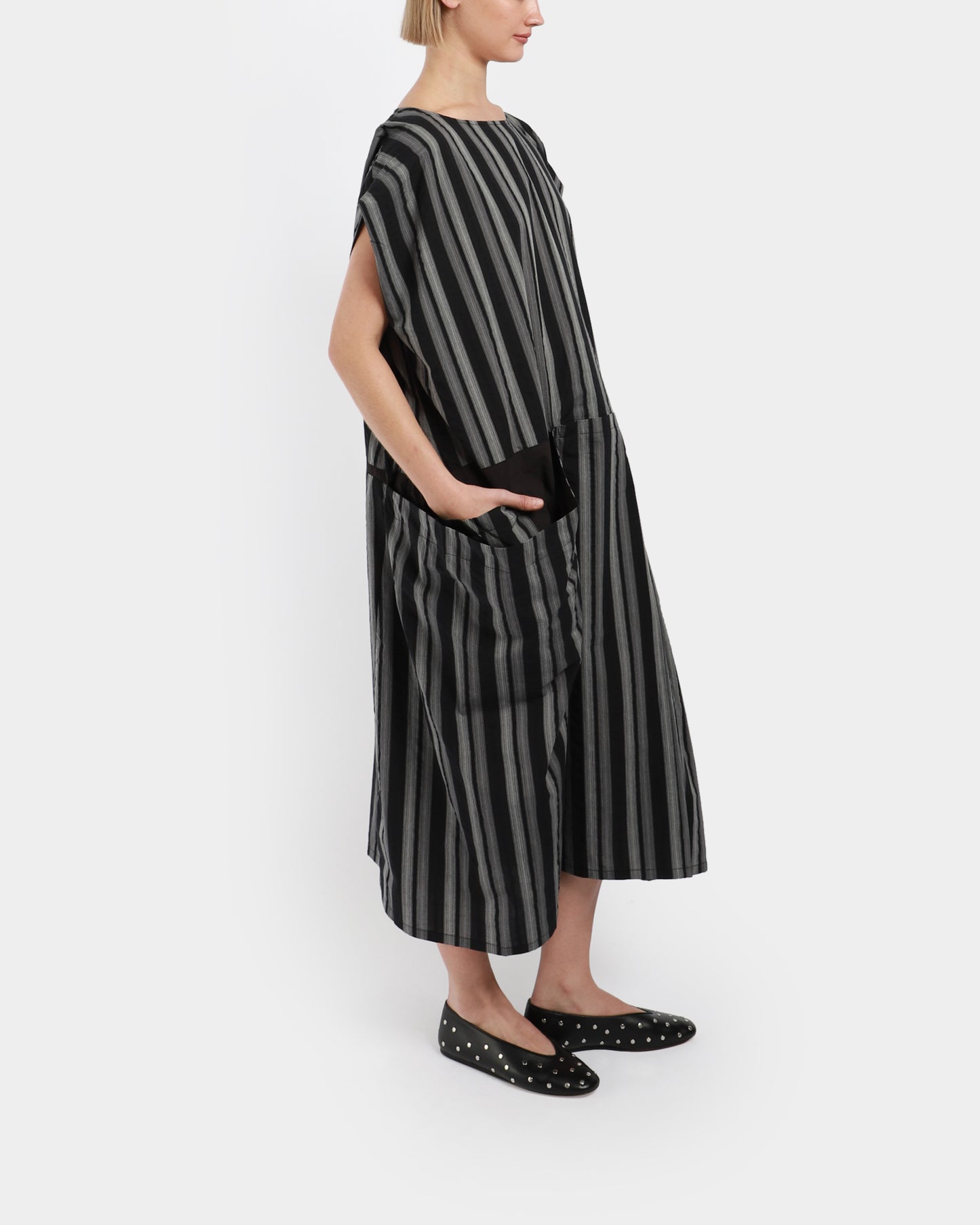 Double Pocket Stripe Dress