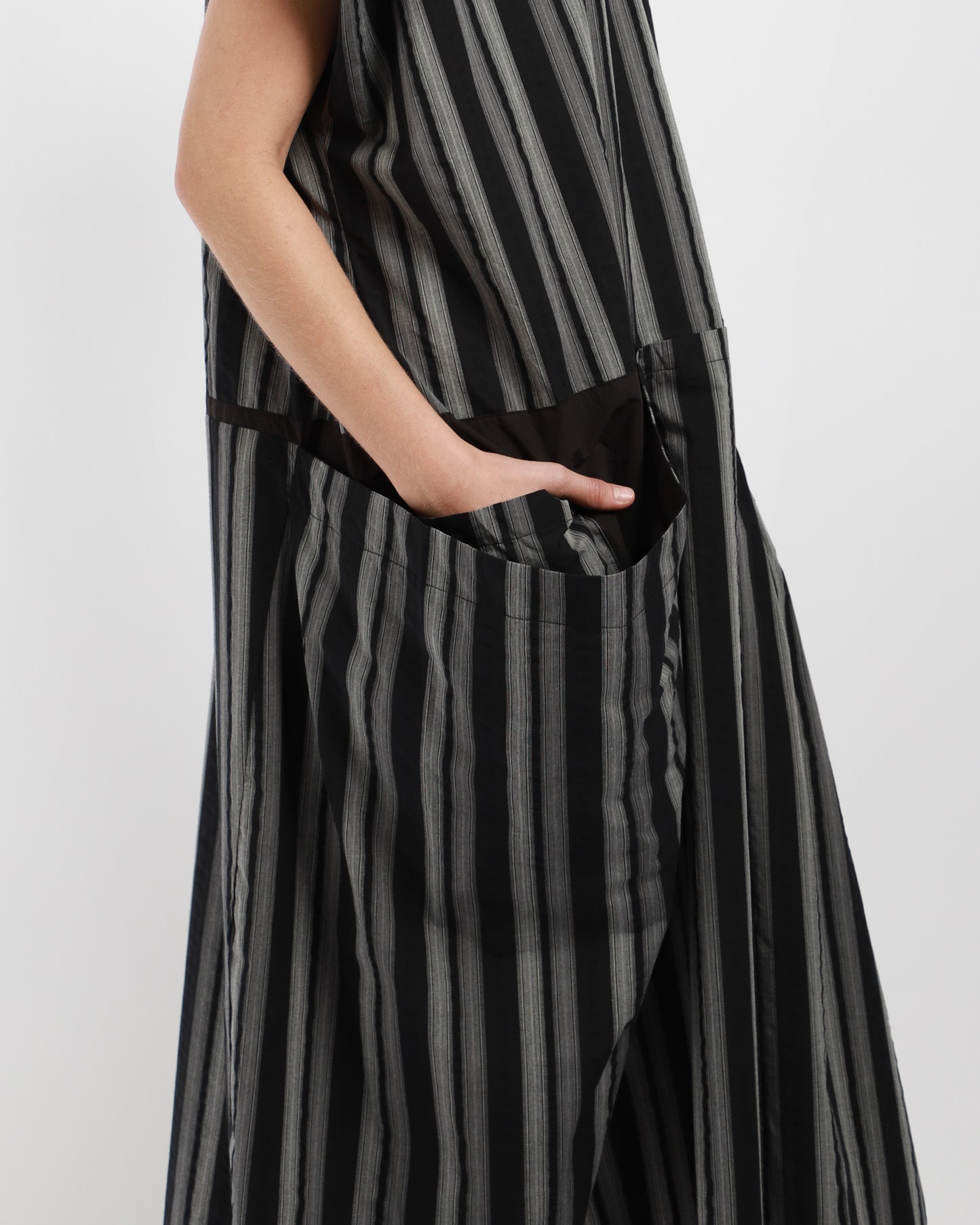 Double Pocket Stripe Dress