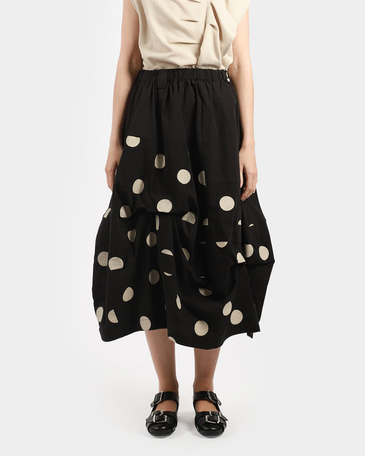 Half Polka Balloon Skirt