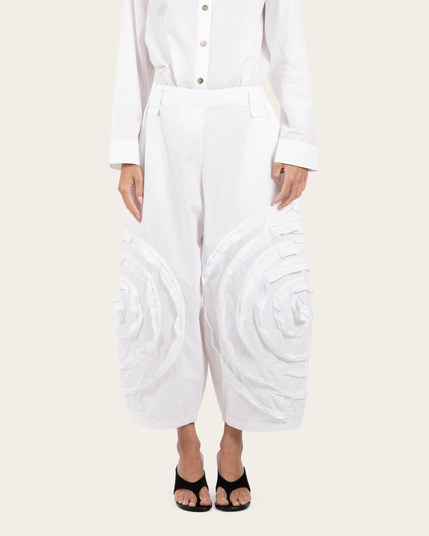 Spiral Appliqué Pants