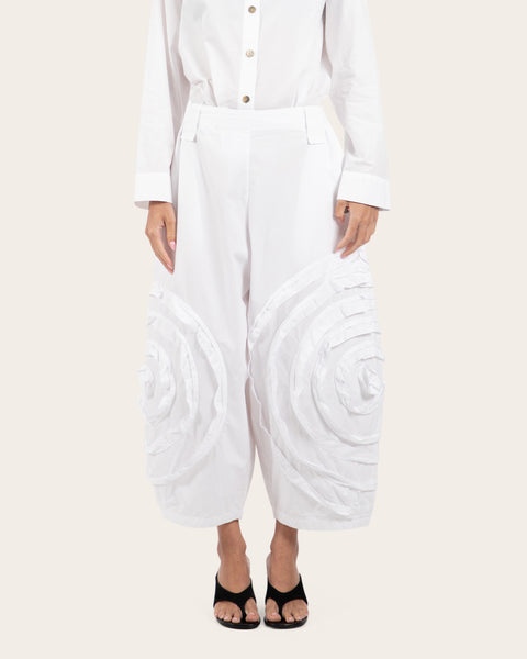 Spiral Appliqué Pants