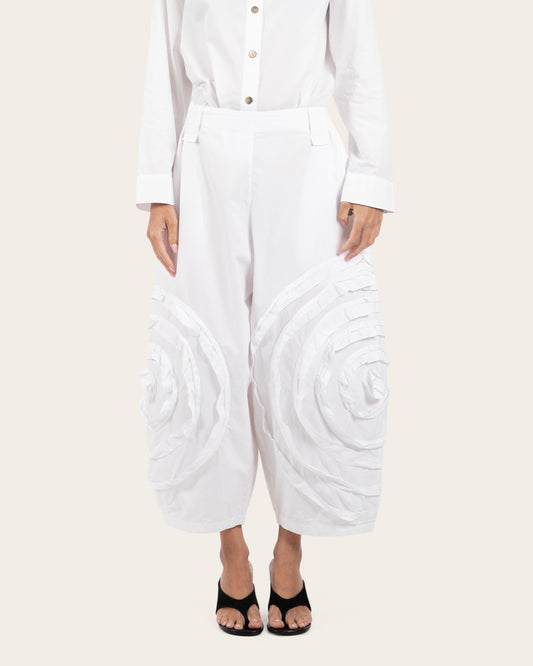 Spiral Appliqué Pants