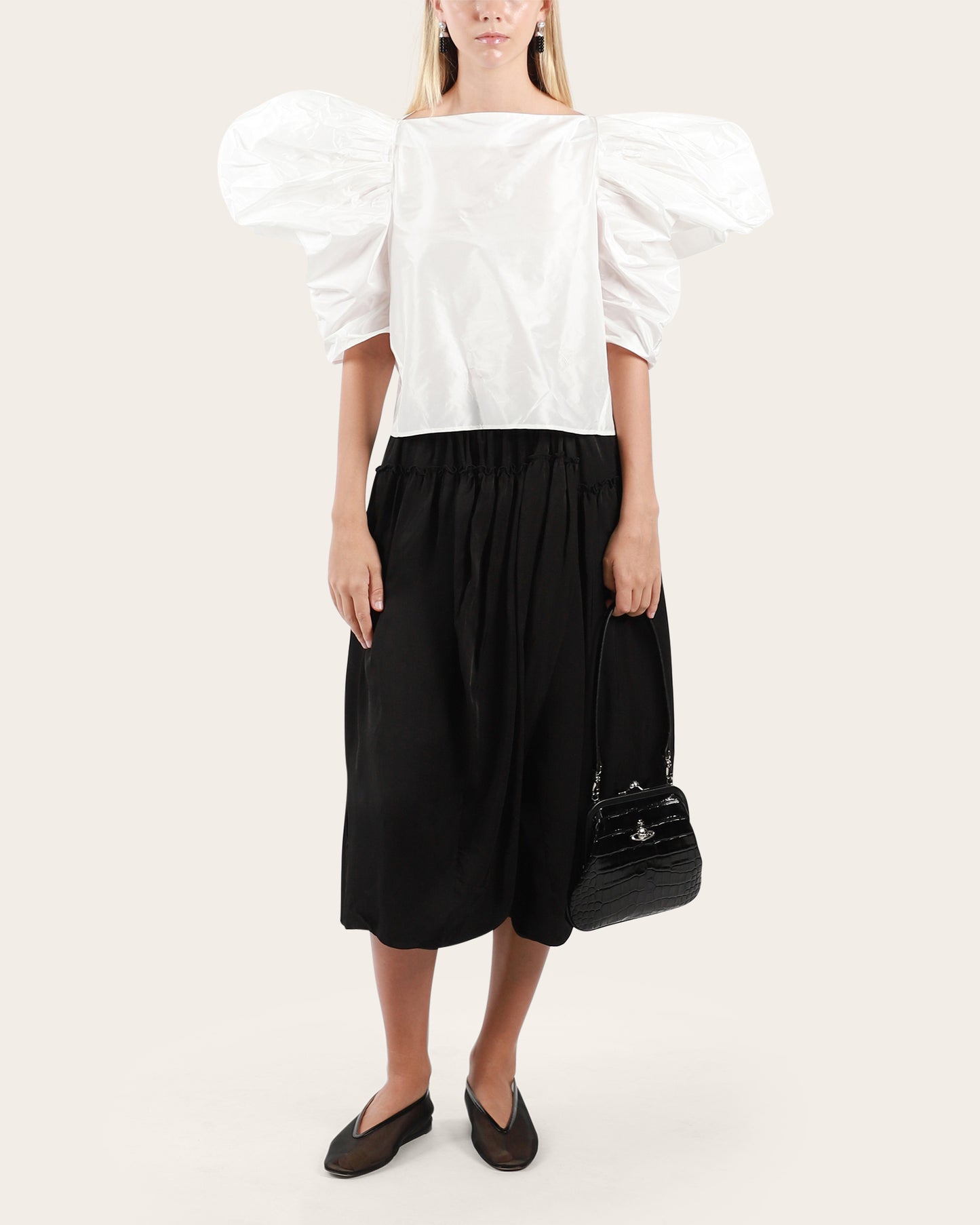 Ruffled Skirt Pants