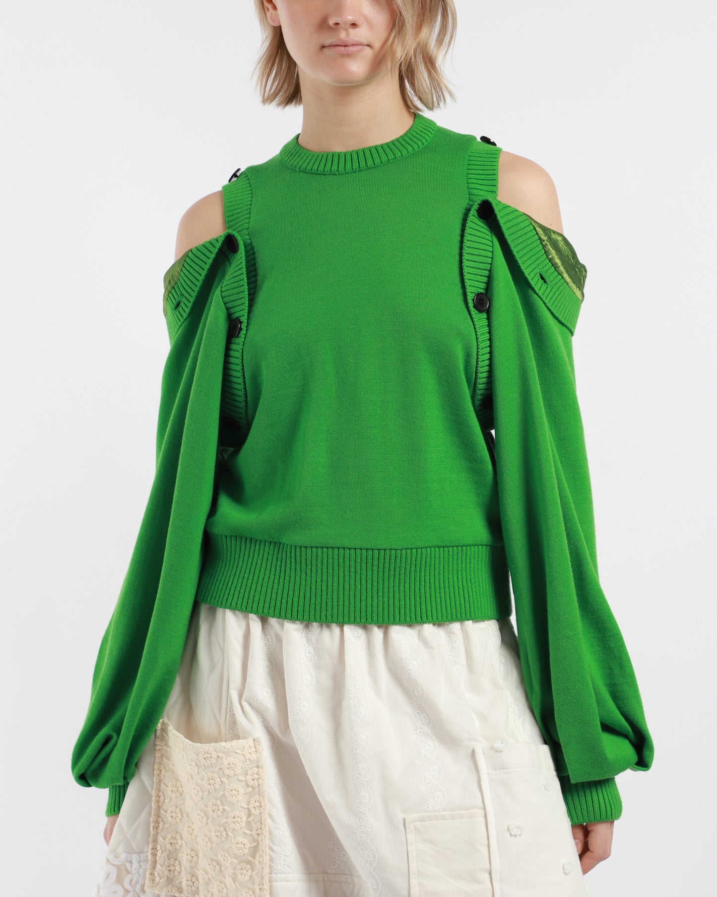 Detachable Sleeve Sweater