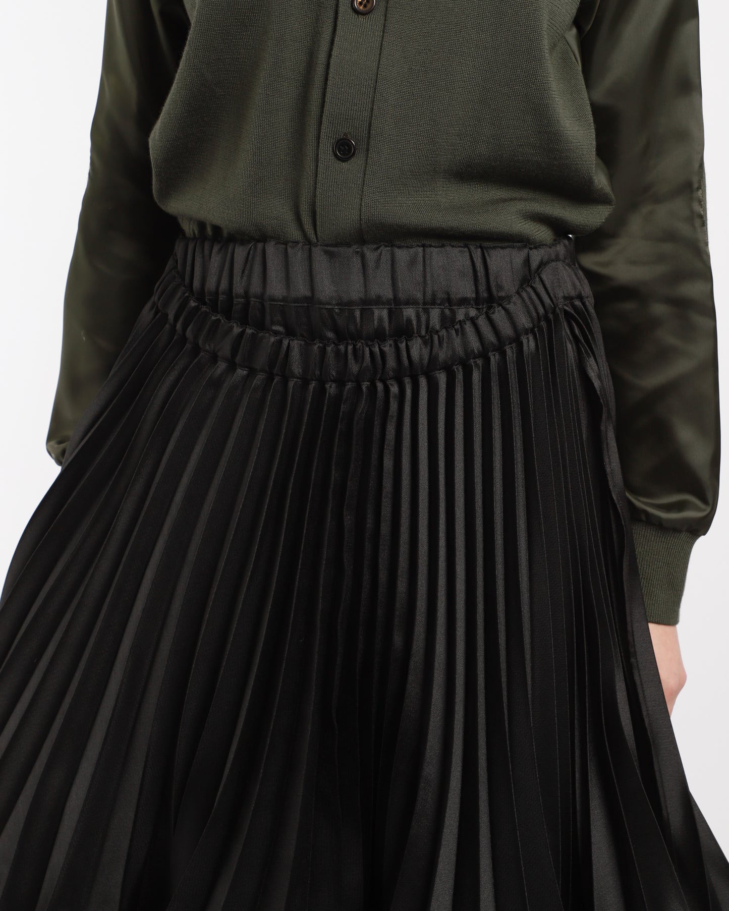 Pleated Layered Skirt