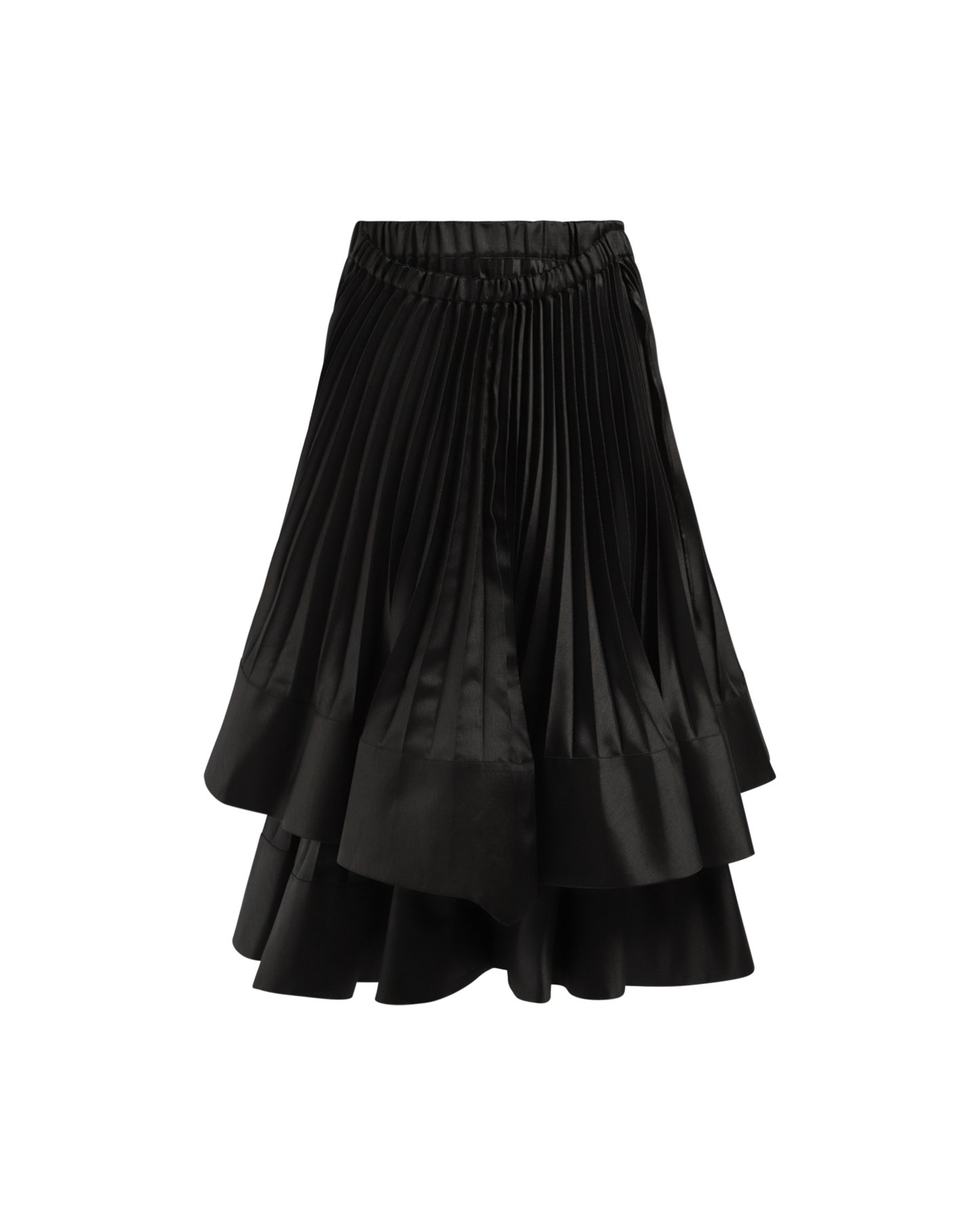 Pleated Layered Skirt