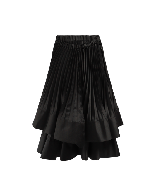 Pleated Layered Skirt