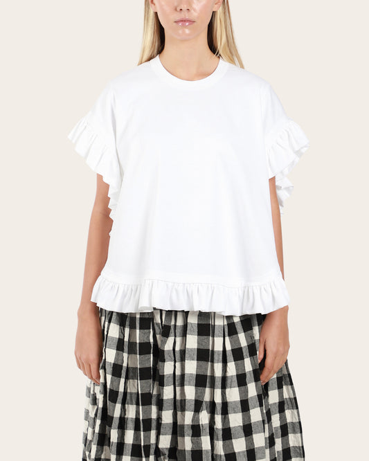 Ruffle Trim Tee